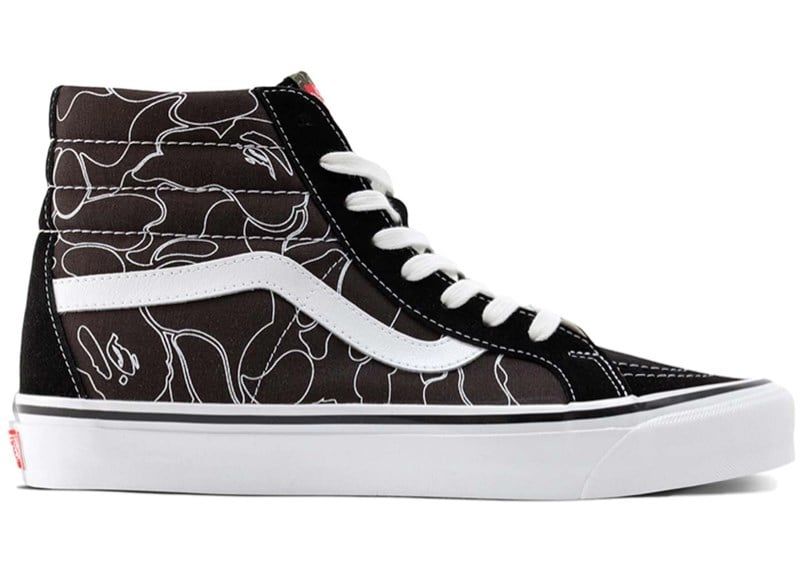  Vans SK8-Hi 38 x Bape Line ABC Camo 
