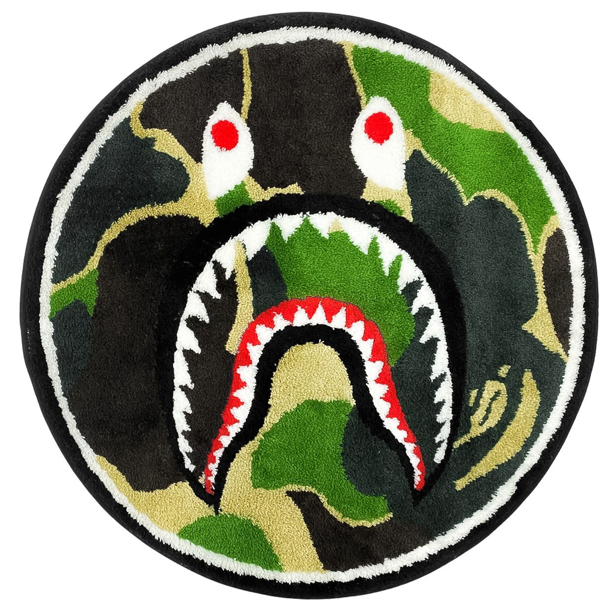  Bape Rug ABC Camo Shark (Green) 