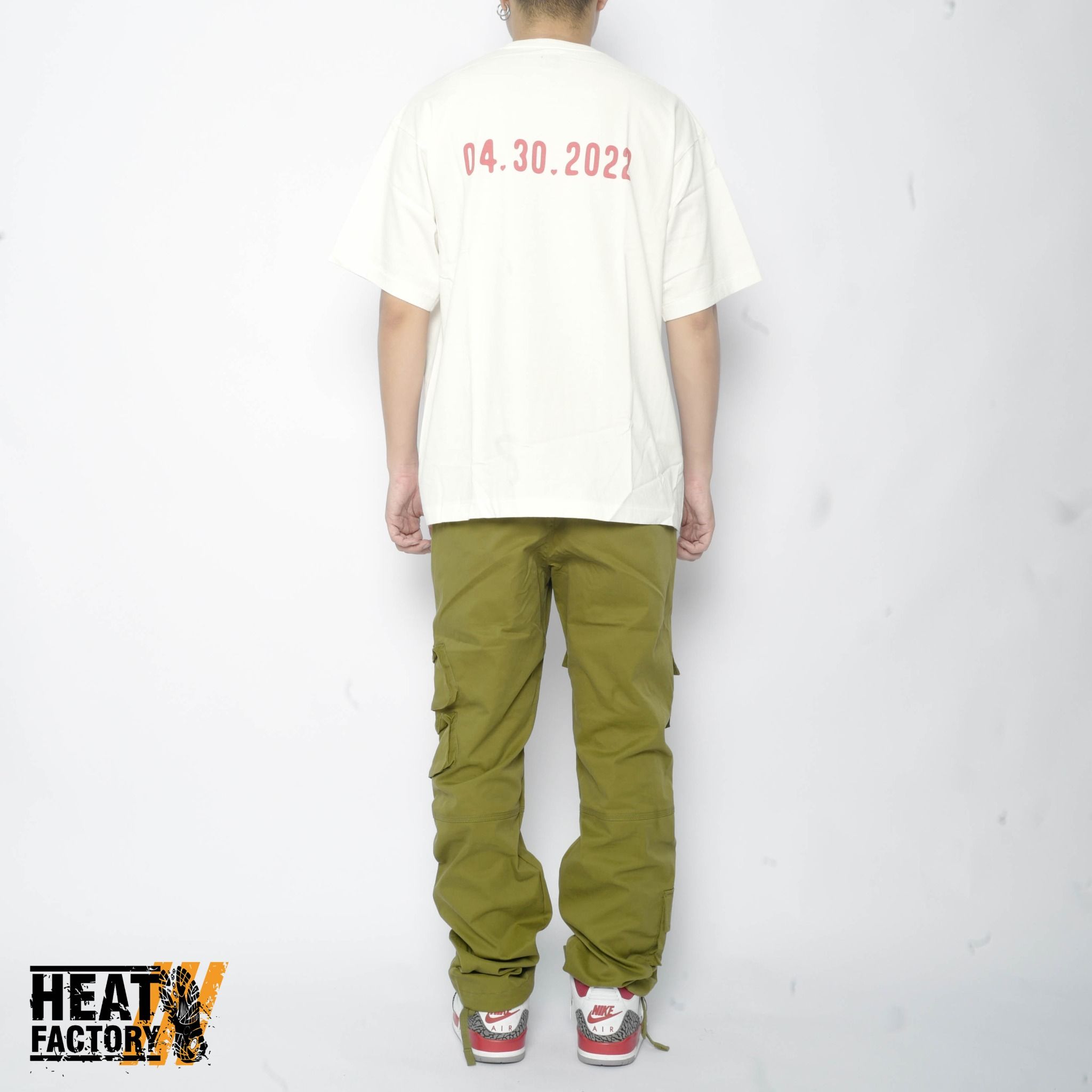  Human Made Tee Heart Logo Red 04.30.2022 (White) 