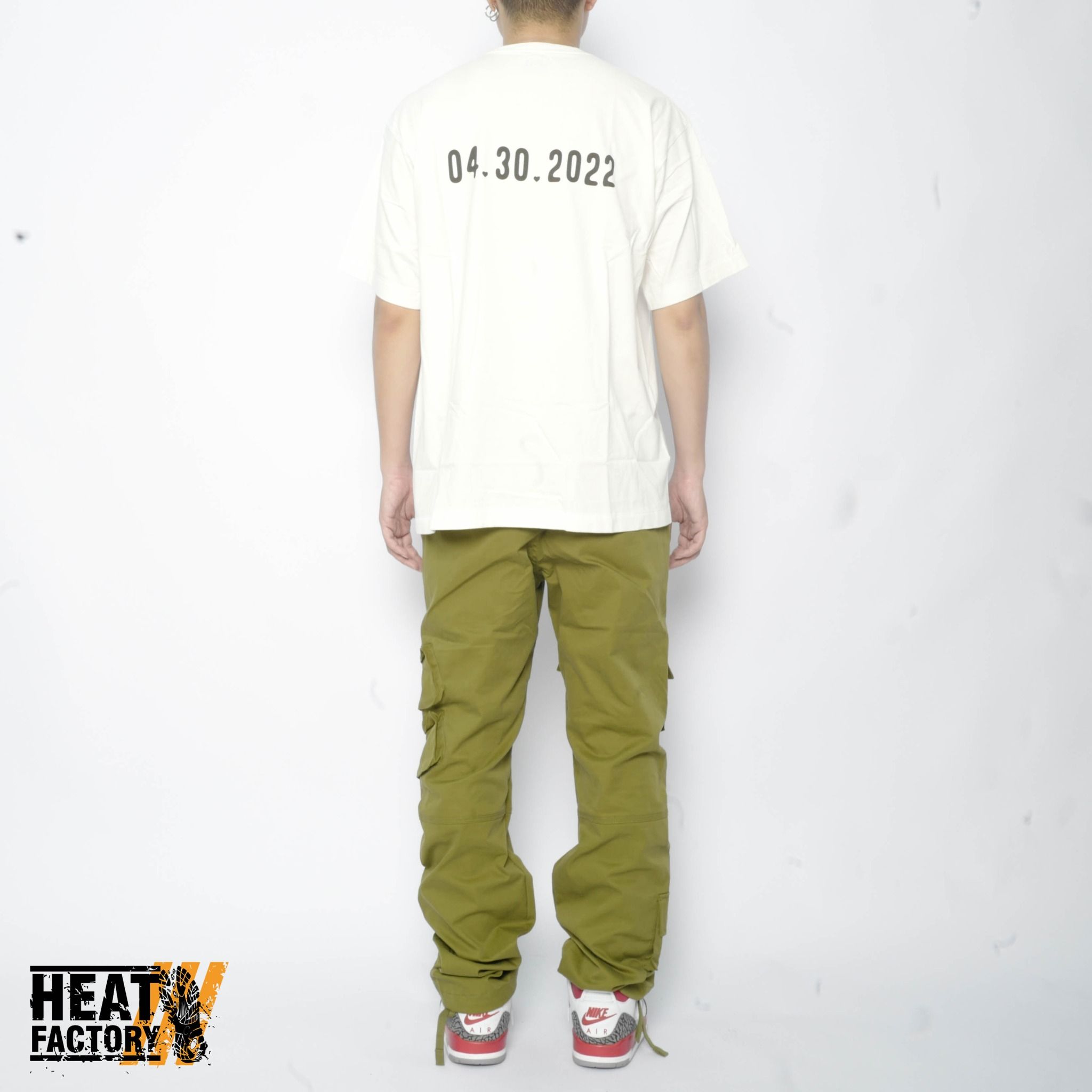  Human Made Tee Heart Logo Black 04.30.2022 (White) 