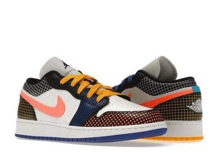  Jordan 1 Low MMD Multicolor Grid 