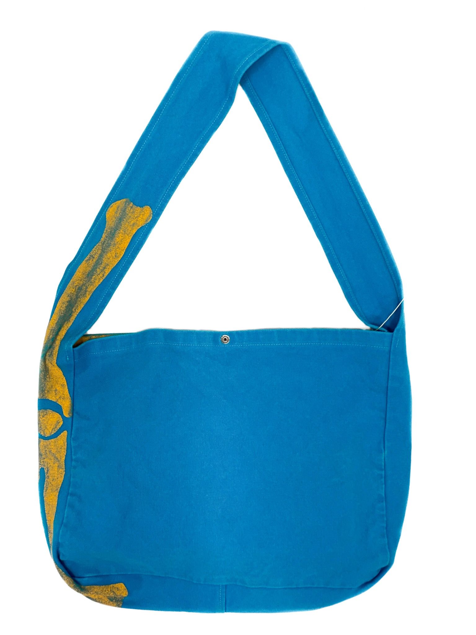  Kapital Tote Bag Skeleton Bones (Blue/Yellow) 