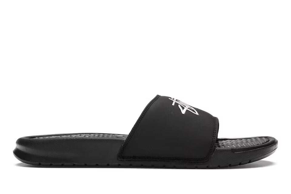  Nike x Stussy Slide Benassi Black 