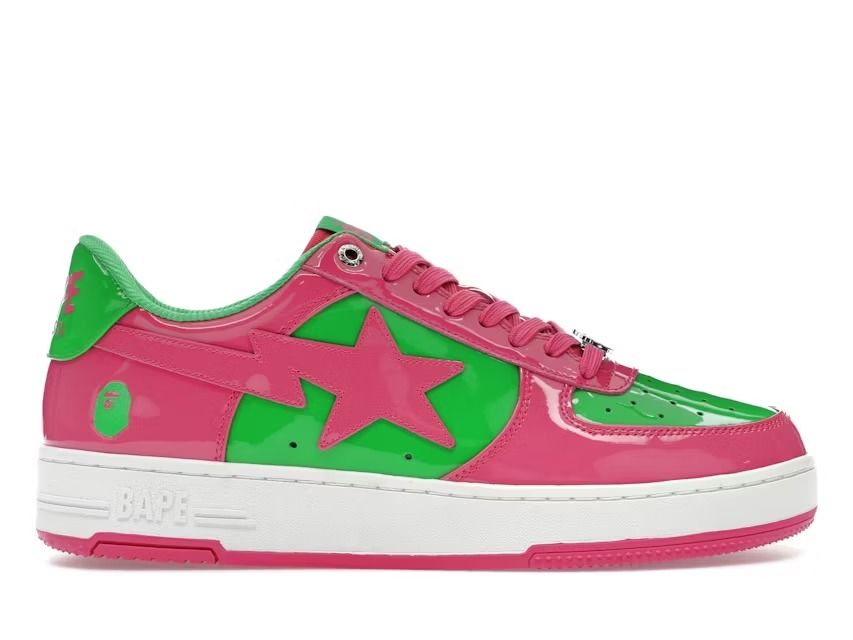 Baby Pink Bape Sneakers Vintage Bapesta FS-001 Light Pink, Bape X