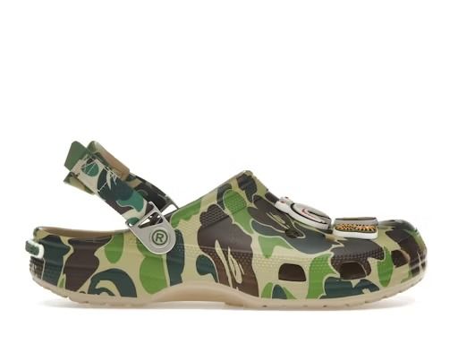  Bape Crocs Classic Clog ABC Camo (Green) 