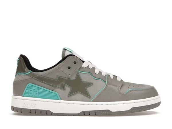  Bape SK8 Sta Grey Turquoise 