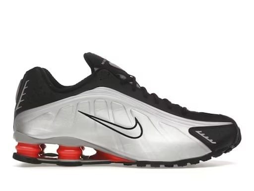  Nike Shox R4 Black Metallic Silver 
