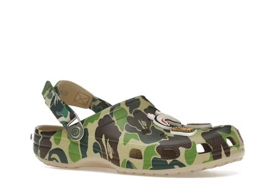  Bape Crocs Classic Clog ABC Camo (Green) 
