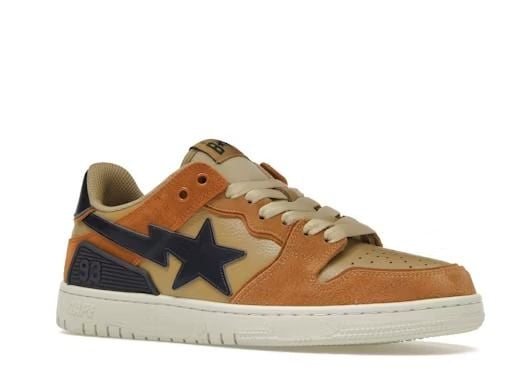  Bape Sta Sk8 Beige Navy 
