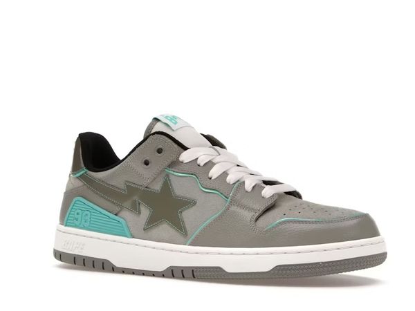  Bape SK8 Sta Grey Turquoise 