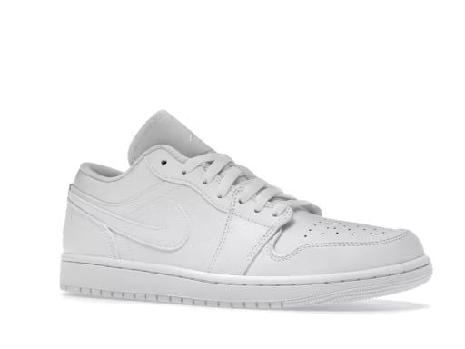  Jordan 1 Low All White 