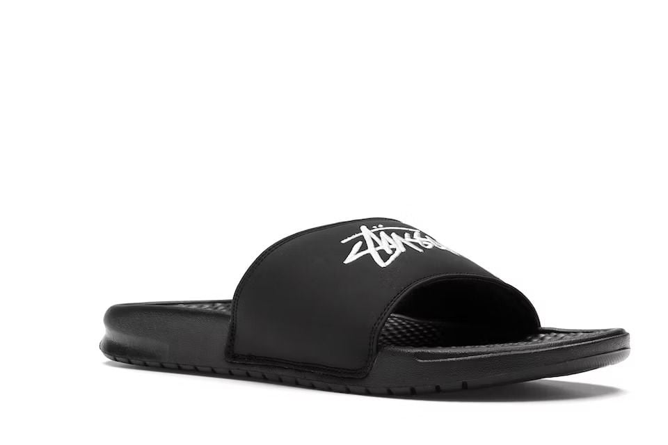  Nike x Stussy Slide Benassi Black 