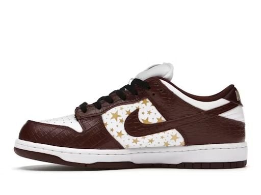  Nike SB Dunk Low x Supreme Stars Brown 