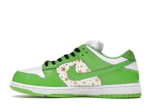  Nike SB Dunk Low x Supreme Stars Green 