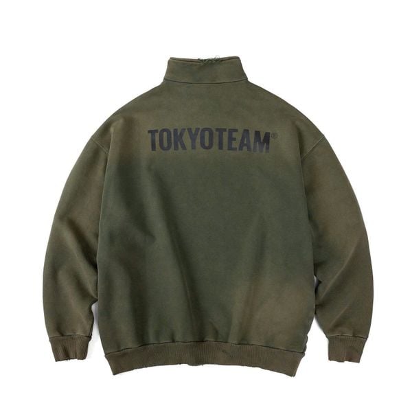  TokyoTeam Sweatshirt 1/4 Zip (Green) 