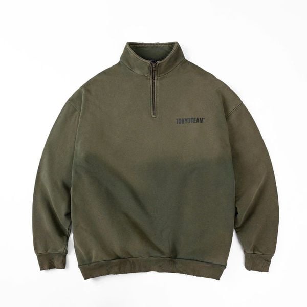  TokyoTeam Sweatshirt 1/4 Zip (Green) 