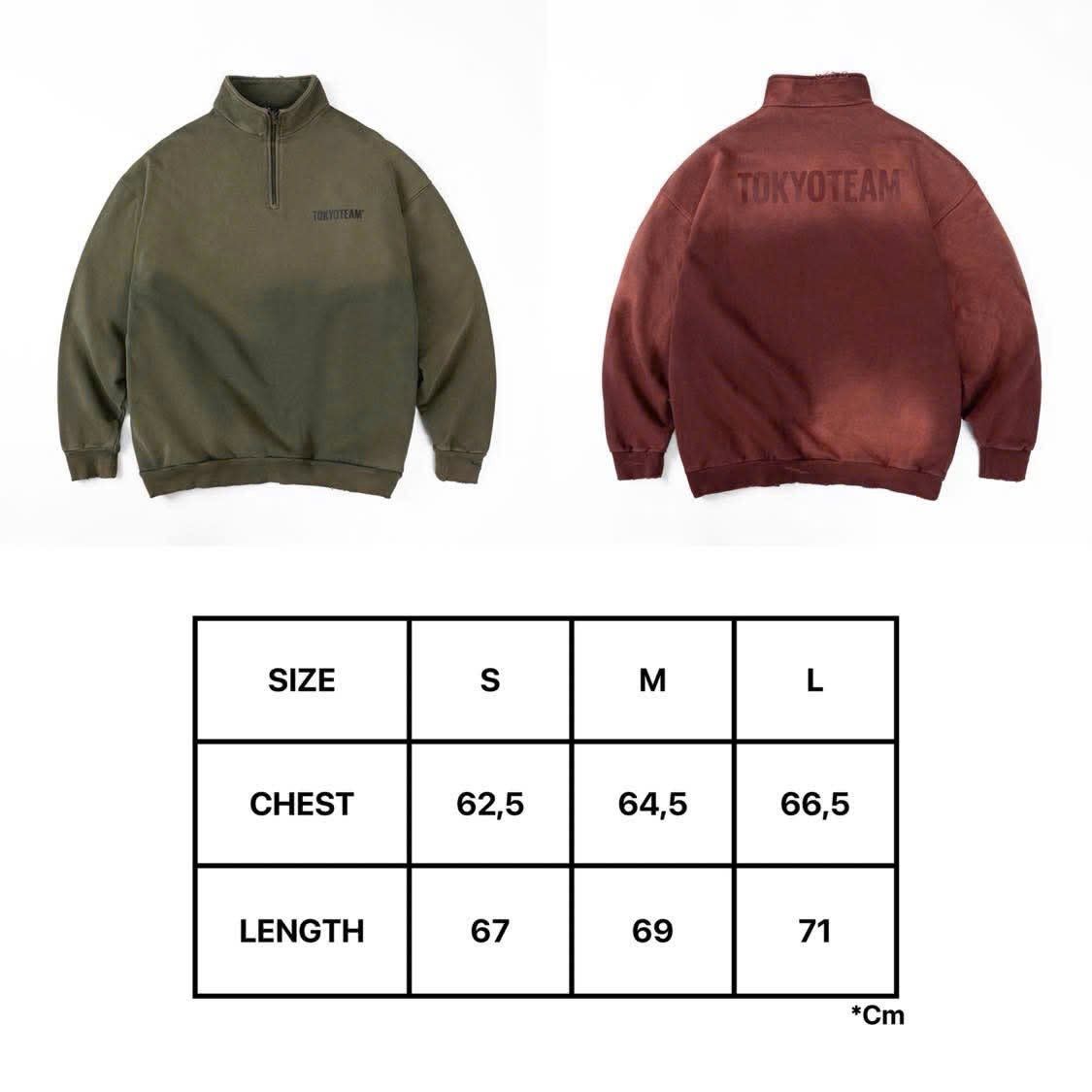  TokyoTeam Sweatshirt 1/4 Zip (Green) 