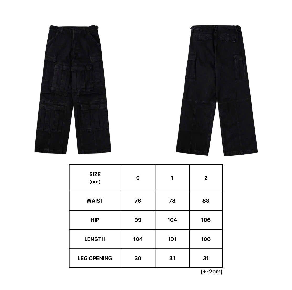  TokyoTeam Jeans Cargo Wndr1st Multipocket (Black) 