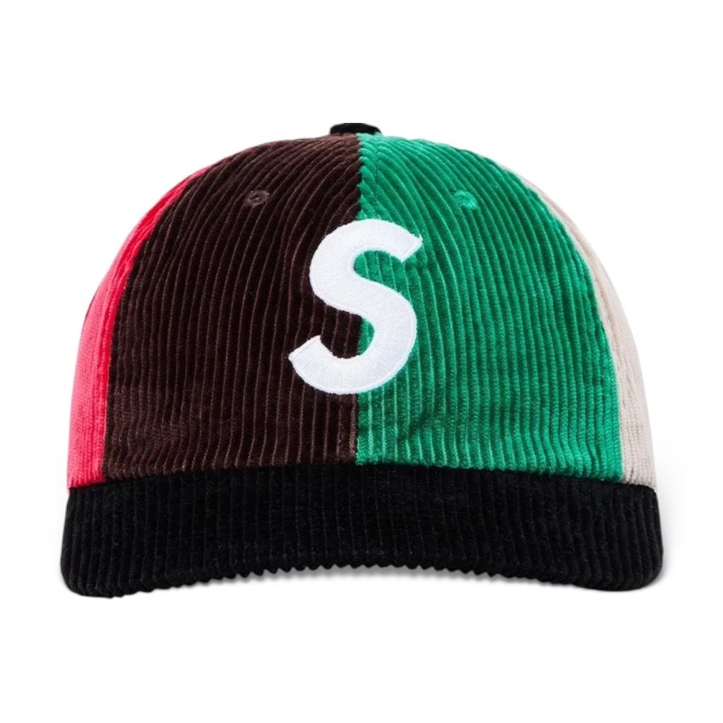  Supreme Cap Corduroy S Logo 6 Panel (Multicolor) 