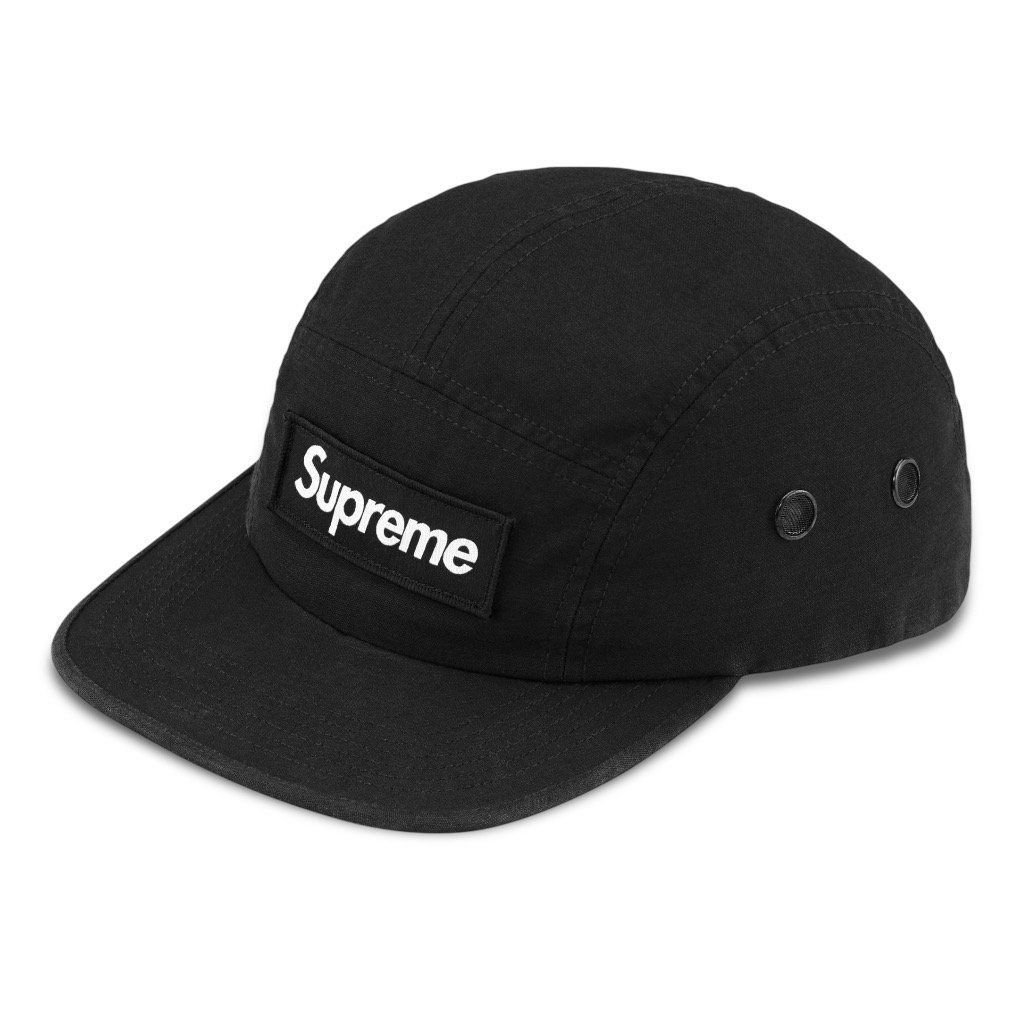  Supreme Cap Military Camp FW24 (Black) 