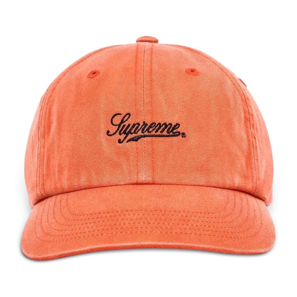  Supreme Cap Bleached Chino 6 Panel (Orange) 