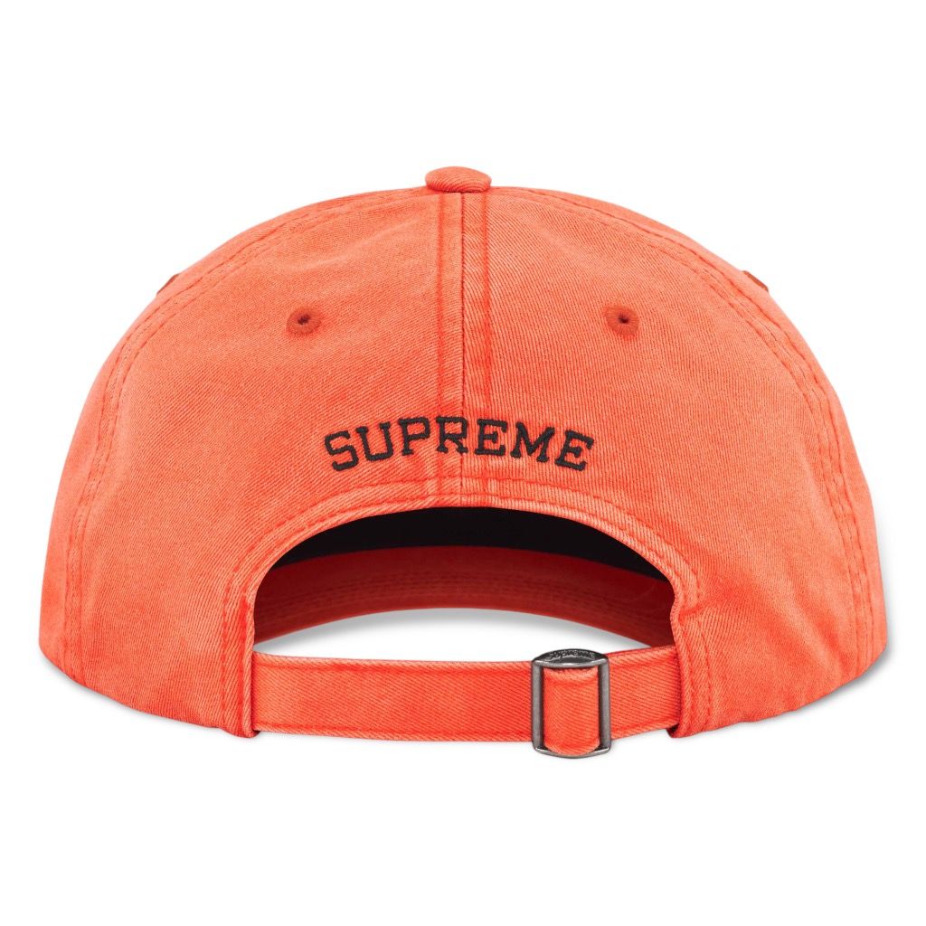 Supreme Cap Bleached Chino 6 Panel (Orange) 