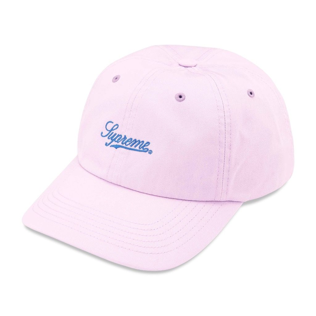  Supreme Cap Bleached Chino 6 Panel (Lavender) 