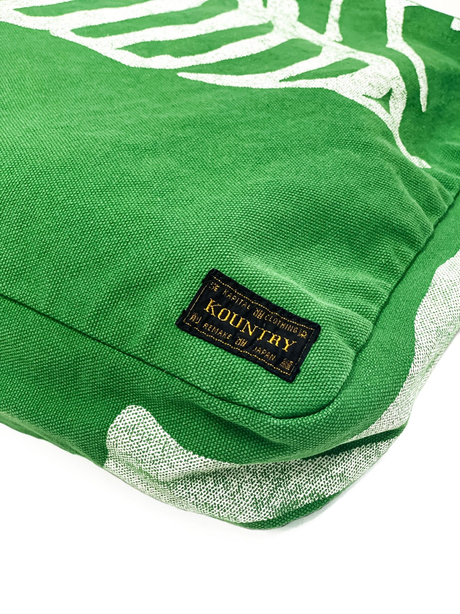  Kapital Tote Bag Skeleton Bones (Green) 