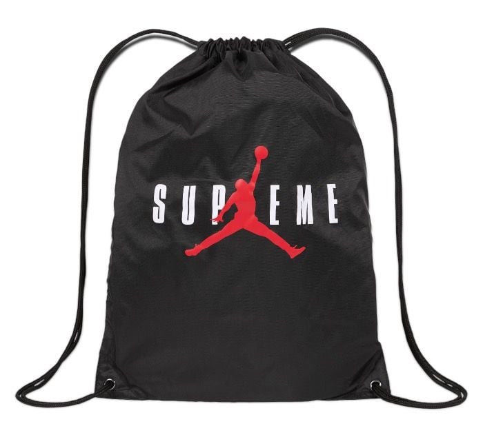  Supreme Drawstring Bag Jordan (Black) 