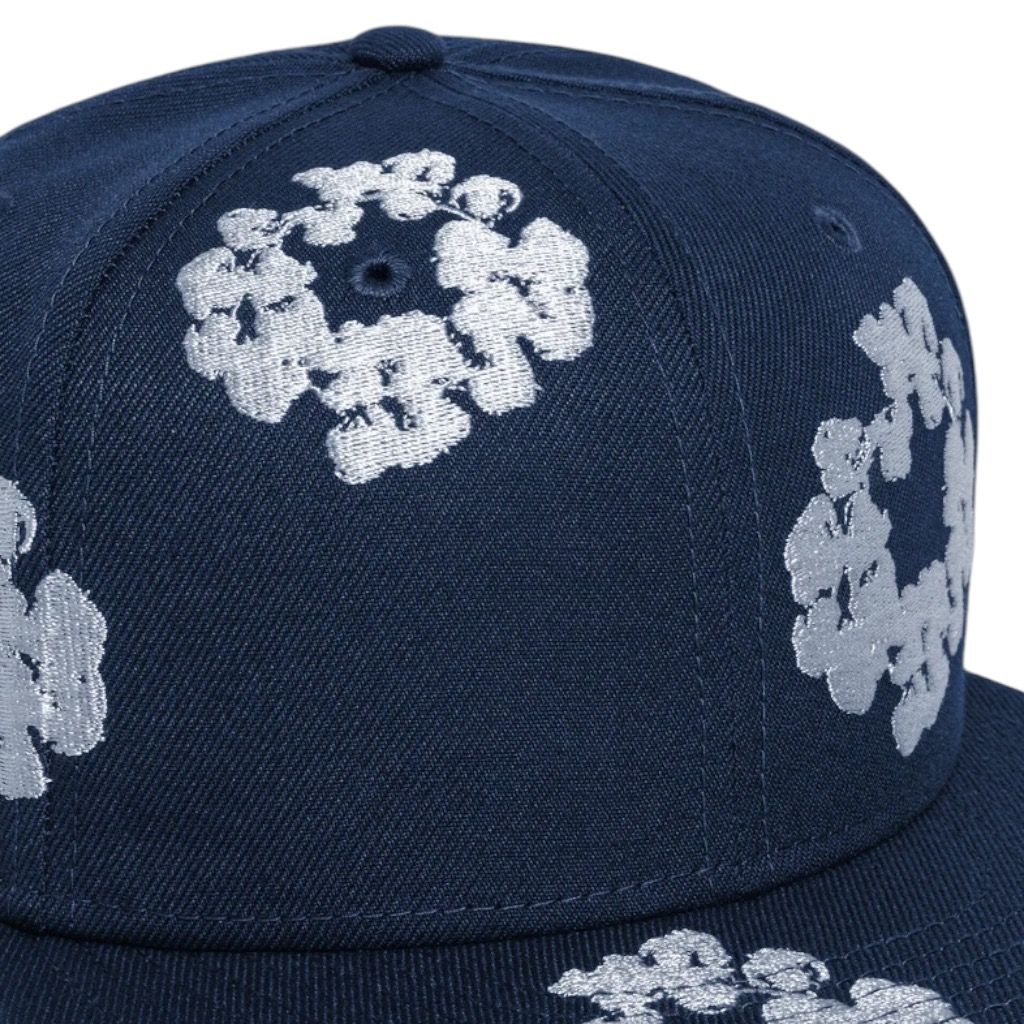  New Era x Denim Tears Snapback Cotton Wreath (Navy) 