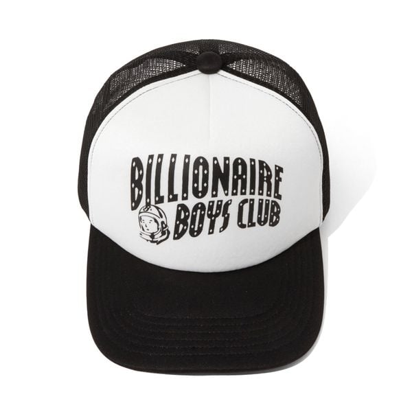  Billionaire Boys Club Mesh Cap Arch Logo (White/Black) 
