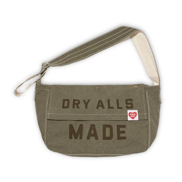  Human Made Shoulder Mail Bag (Olive) 