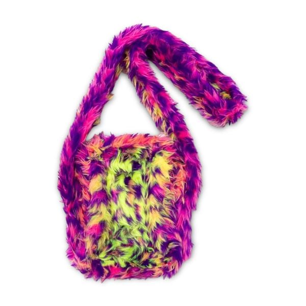 CPFM Shoulder Bag Fur Hair Neon Adventure 