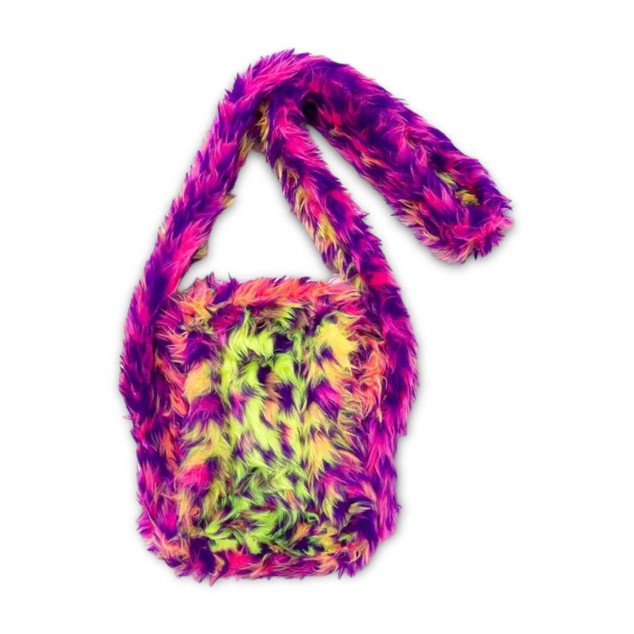  CPFM Shoulder Bag Fur Hair Neon Adventure 