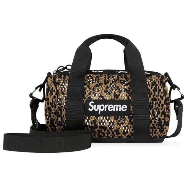  Supreme Mini Duffle Bag Mesh (Leopard) 