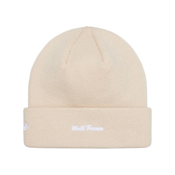  Supreme New Era Box Logo Beanie (Stone) 