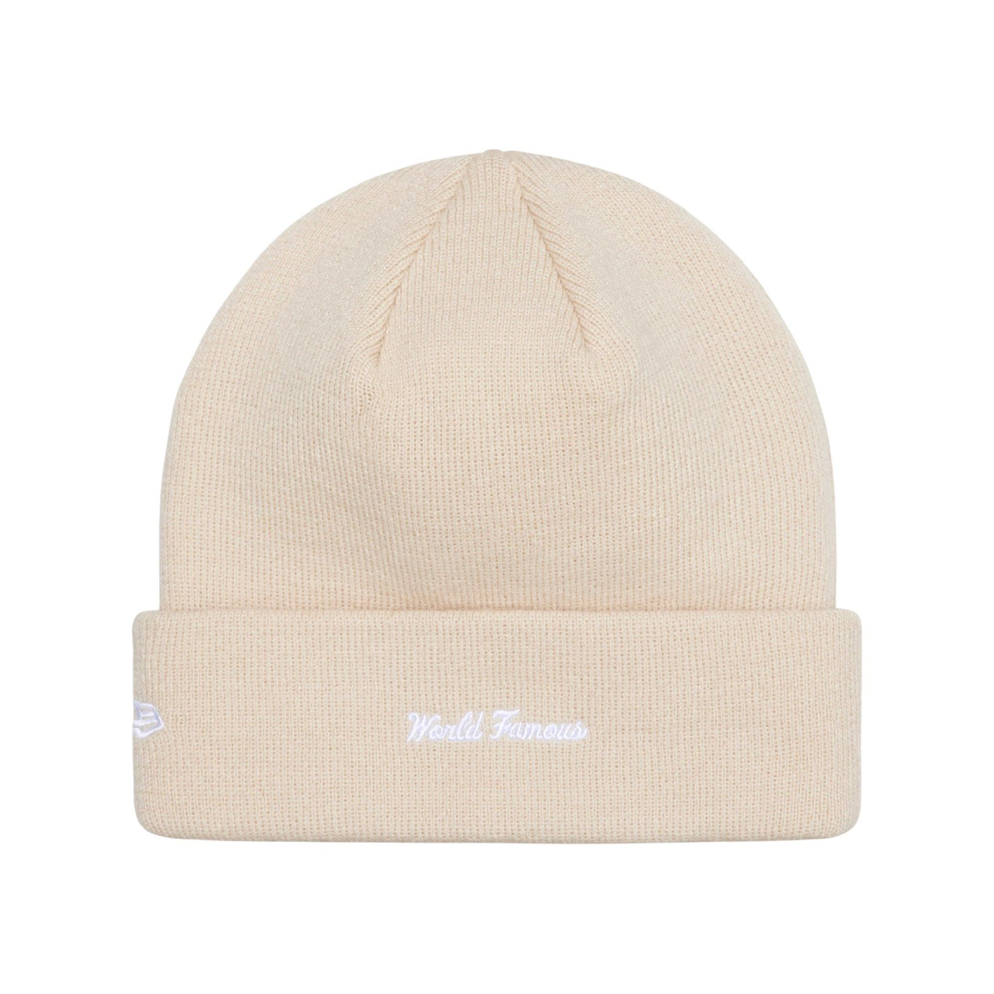  Supreme New Era Box Logo Beanie (Stone) 