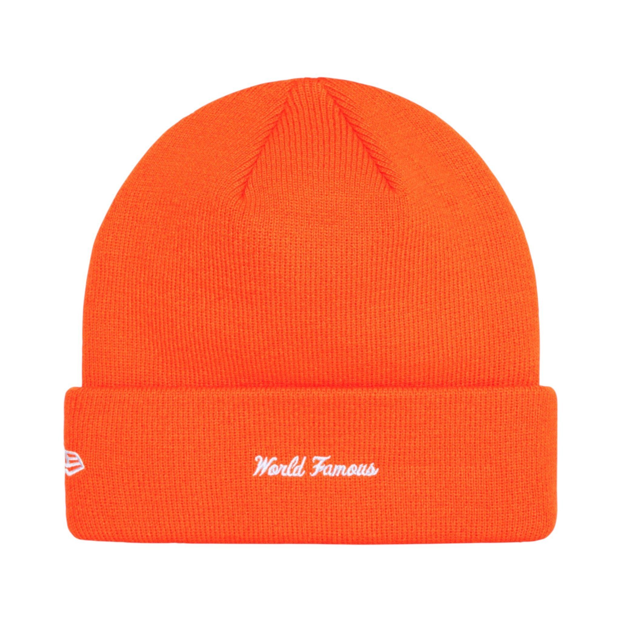  Supreme New Era Box Logo Beanie (Dark Orange) 