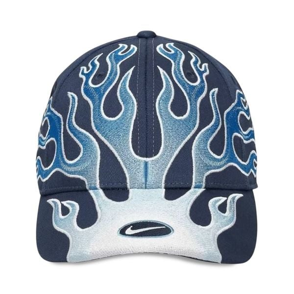  Nike Club Cap Structured OG Flame Cap (Black/Blue) 