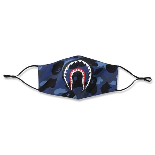  Bape Color Camo Shark Mask (Navy) 