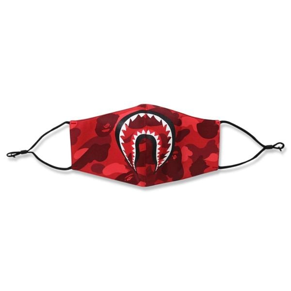  Bape Color Camo Shark Mask (Red) 
