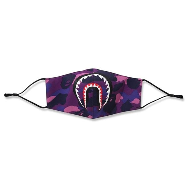  Bape Color Camo Shark Mask (Purple) 
