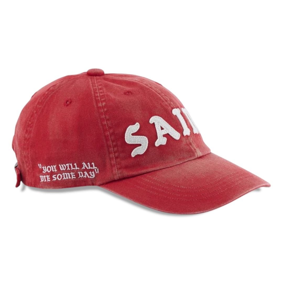  Saint Michael Cap 6 Panel (Red) 