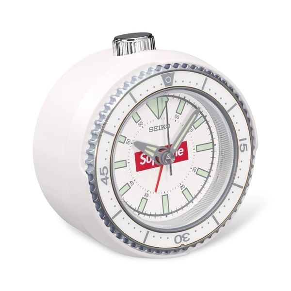  Supreme x Seiko Mai Alarm Clock (White) 