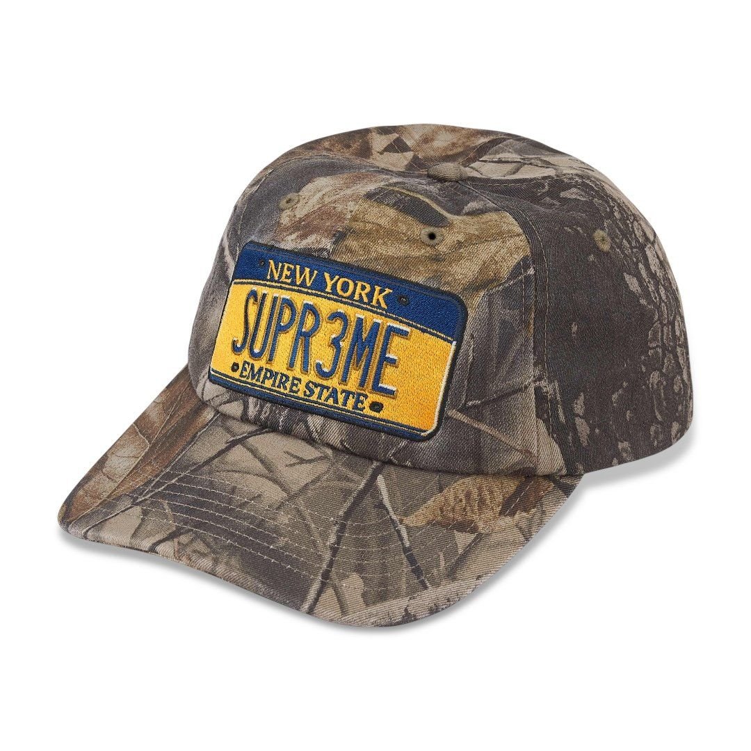  Supreme License Plate 6 Panel Cap (Camo) 