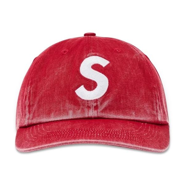  Supreme Pigment S Logo Hat (Red) 