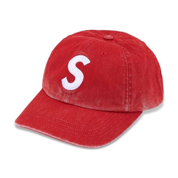  Supreme Pigment S Logo Hat (Red) 