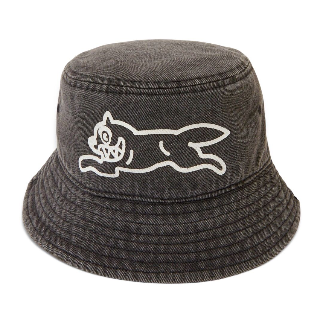  Ice Cream Washed Denim Hat (Black) 