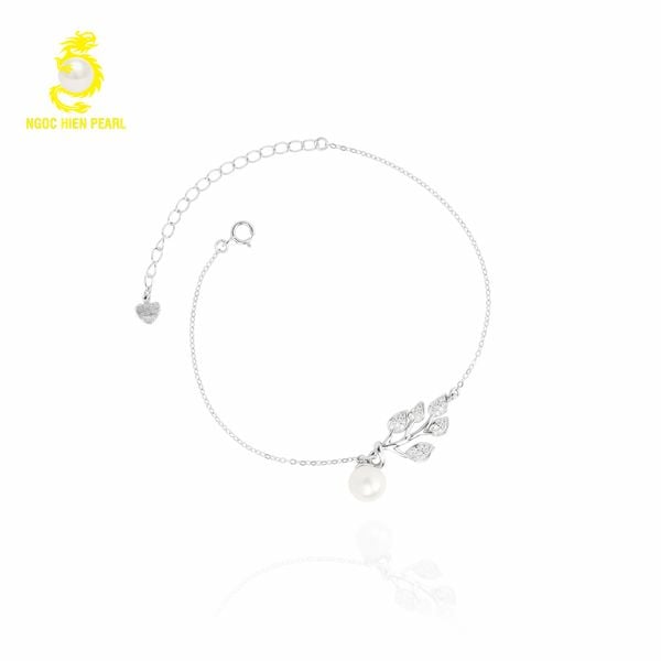  Vòng Tay bạc kết hợp Ngọc Trai _ SB0011 