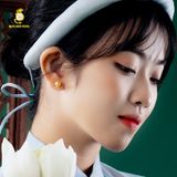  Bông tai ngọc trai Akoya kết hợp bạc 925 SSE000 